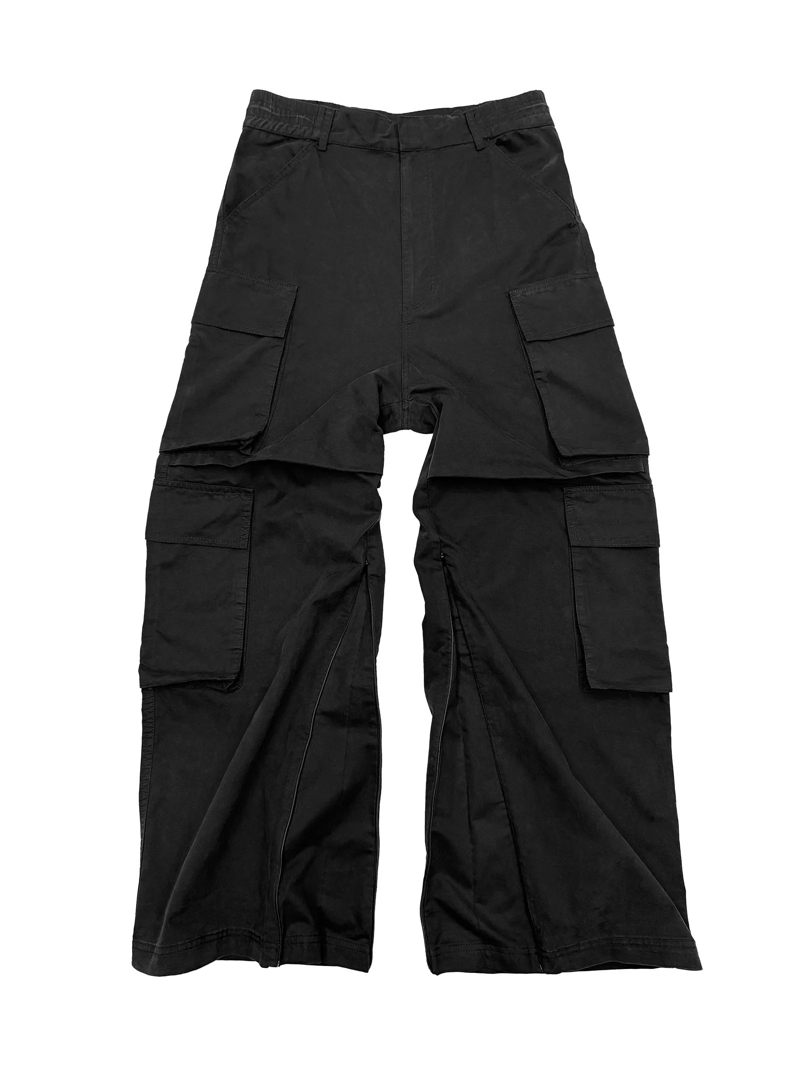 mnml Rave 【mnml】RAVE DOUBLE CARGO PANTS BLACK S Double Cargo
